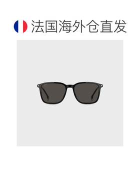 自营欧洲直邮HUGO BOSS雨果 男士黑色哑光醋酸纤维条纹细节太阳镜