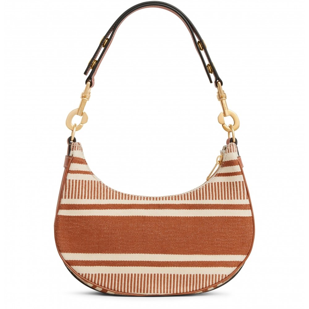 自营1h可退 欧洲直邮CELINE赛琳 中号Ava包带条纹织物肩带手提包 - 图2