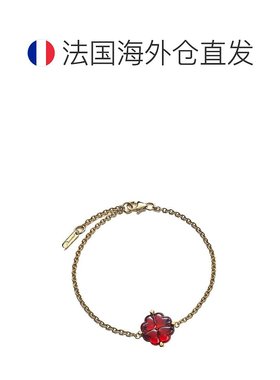 自营欧洲直邮BACCARAT/巴卡拉TRÈFLE四叶草系列红色水晶镶嵌镀金
