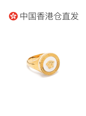 香港直邮VERSACE 男士戒指 DG57285DJMR4J620 SS2024 黄色 MEDUSA