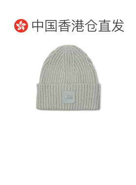 香港直邮Ugg 女士 UGG 粗框罗纹徽标小便帽 舒适【付后1h可退】