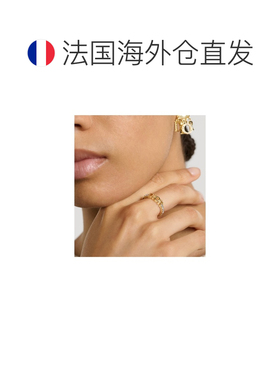 自营 欧洲直邮Dior迪奥 女士金色黄铜戒指配饰水晶【付后1h可退】