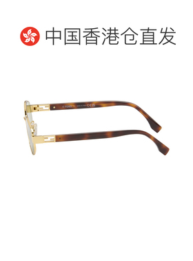 香港直邮Fendi 芬迪 女士 金色 Baguette 太阳镜 FE40216U5630N19