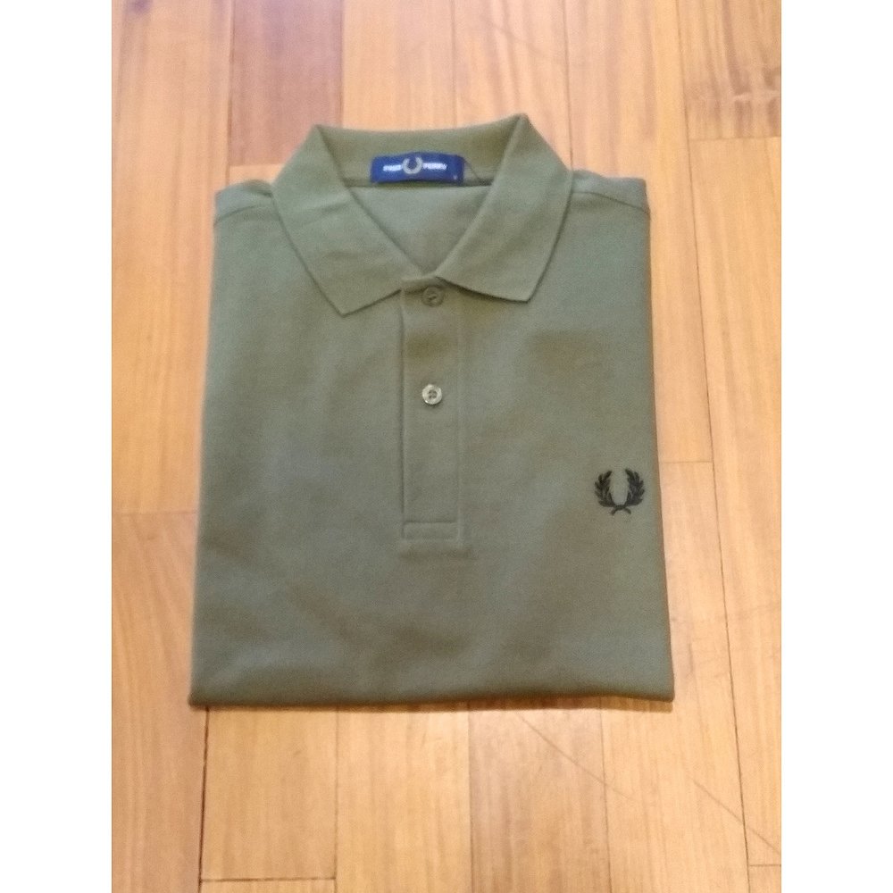 香港直邮Fred Perry徽标POLO衫 M6000Q55UNIFORMGREEN-图2