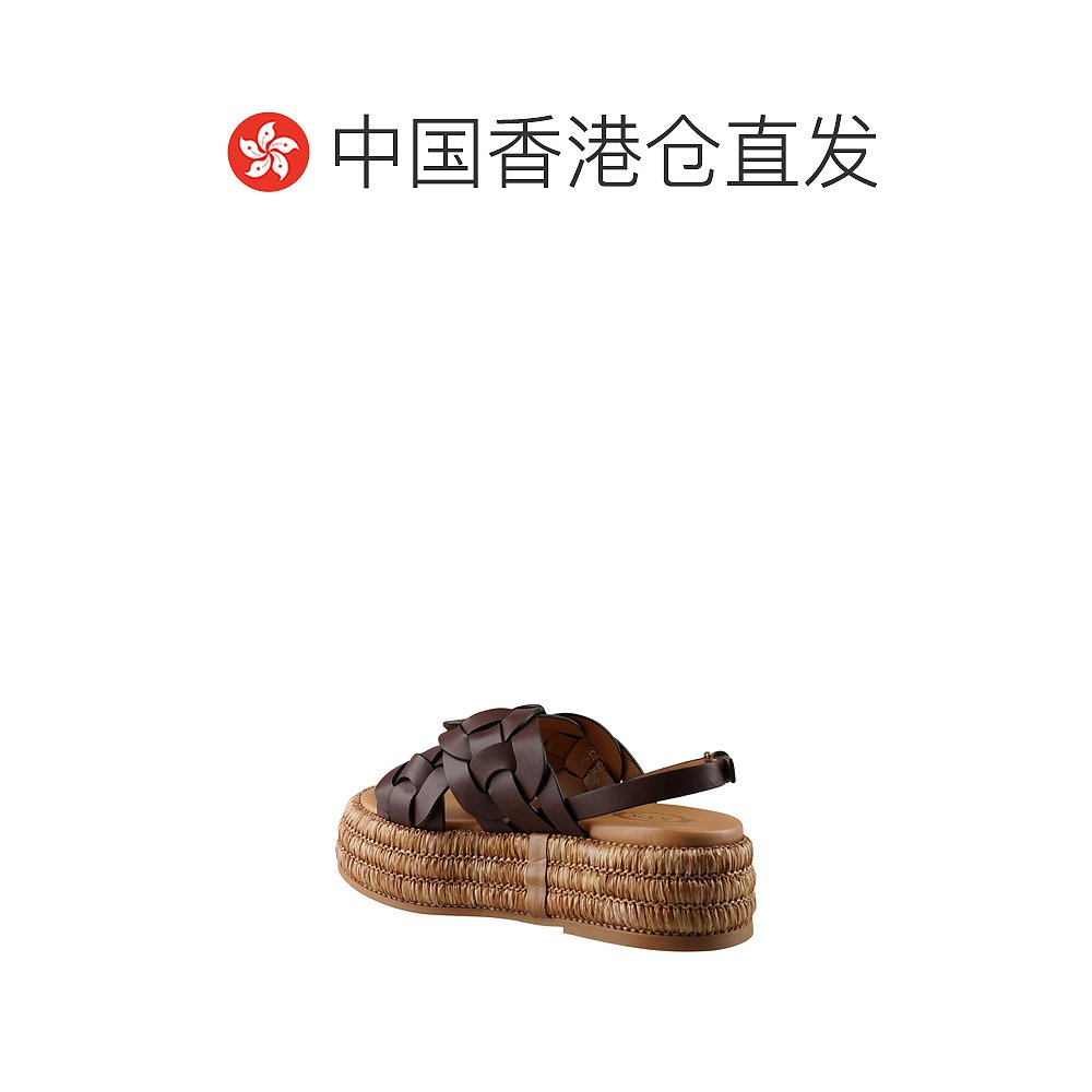 香港直邮Tod's徽标厚底凉鞋 XXW72K0GS70MID-图1