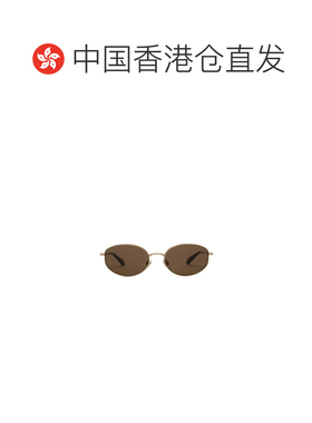 香港直邮Burberry 金属格纹椭圆形太阳镜 40854711