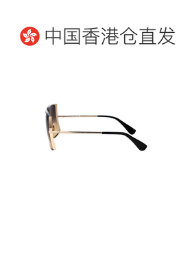 香港直邮MaxMara 麦斯玛拉 女士 金色黑色金属太阳眼镜 MM0120S05
