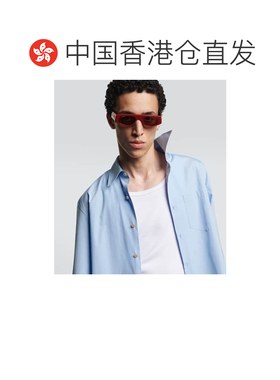 1h可退 香港直邮Gucci 古驰 男士 flat-top 徽标太阳眼镜