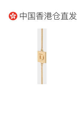 香港直邮CELINE 女士手链手镯 46B1D6BRA35OR SS2022 黄色 字母D