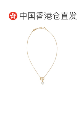 1h可退 香港直邮valentino 华伦天奴 女士 VLogo 金属感锁链项链