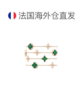 自营欧洲直邮LV路易威登 Color Blossom女士玫瑰金花朵图案项链