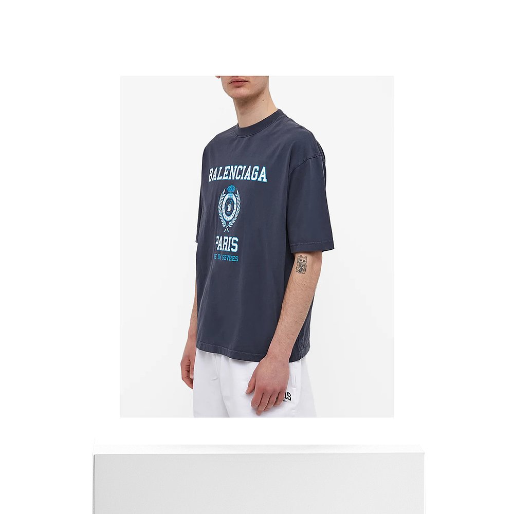 【99新未使用】香港直邮Balenciaga 巴黎世家 男士 logo标志T恤 6 - 图3