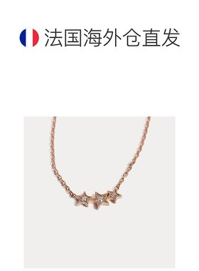 自营欧洲直邮Bonpoint小樱桃 Stone联名儿童玫瑰金三星彩项链