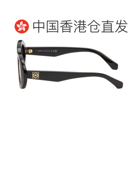 香港直邮LOEWE 罗意威 女士 黑色 Mini Anagram Oval 太阳镜 LW40