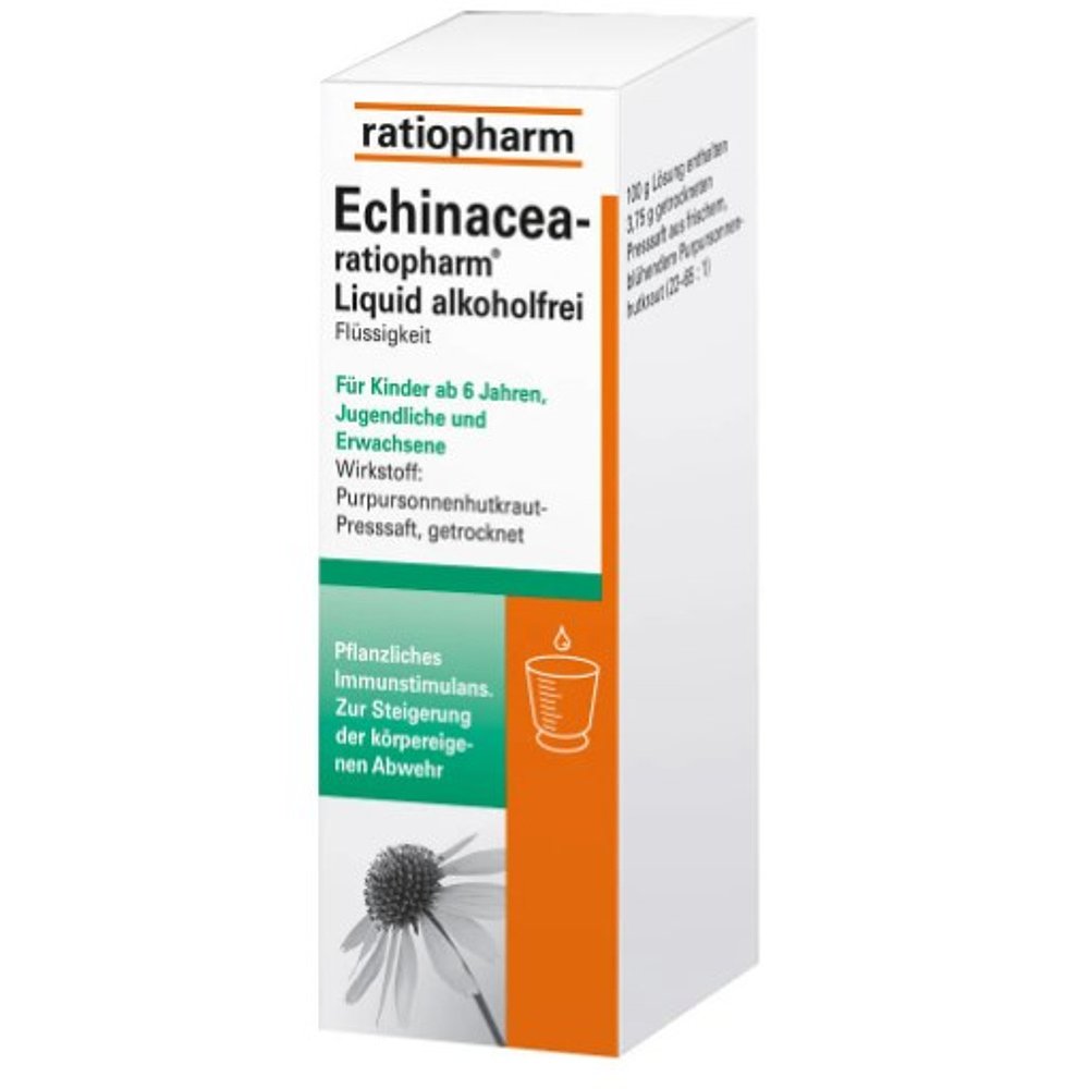 欧洲直邮ratiopharm紫锥菊呼吸道感染泌尿道感染增强免疫100ml - 图0