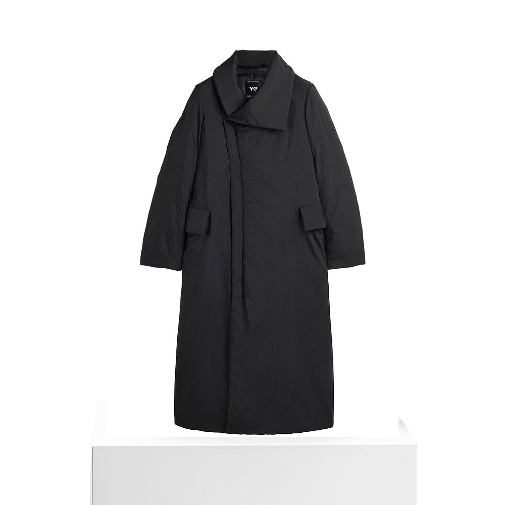 1h可退 香港直邮Y-3 女士 大衣 KB0037 black黑色 舒适时尚 - 图3