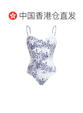 1h可退 香港直邮Vilebrequin 女士 Women’s 淡紫色印花鸡心领连