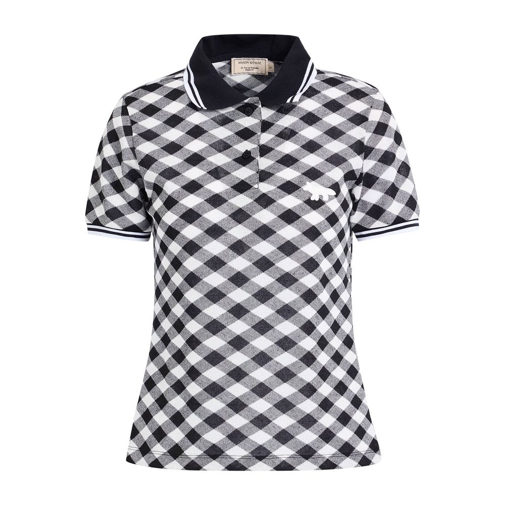 1h可退 香港直邮MAISON KITSUNE 女士 Polo衫 black黑色 舒适时尚,淘宝优惠券,粉丝福利购,淘宝优惠卷