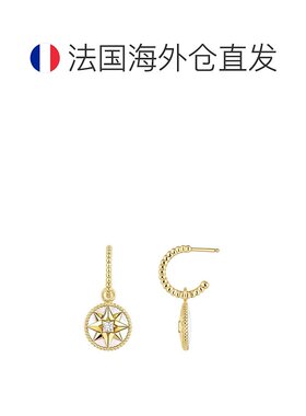 自营 欧洲直邮Dior 迪奥 女士黄色黄金耳环配饰 【付后1h可退】