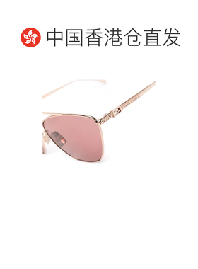 1h可退 香港直发FENDI芬迪女士金色太阳镜潮流百搭质感休闲简约FF