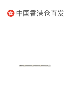 香港直邮Fendi 芬迪 男士 FF AND GOLD-COLOURED 立方银色手链 7A