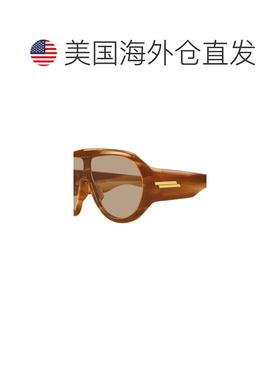 美国直邮Bottega Veneta 葆蝶家 女士 Scudo 防护罩醋纤太阳眼镜