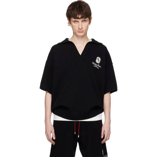 1h可退 香港直邮AMIRI 男士 黑色 MA Chateau Polo 衫 AMTOKN1068 - 图3