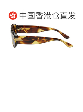 1h可退 香港直邮Bottega Veneta 葆蝶家 女士 玳瑁色 Mitre Oval