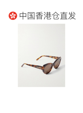1h可退 香港直邮LOEWE 罗意威 女士 猫眼龟甲色醋纤太阳眼镜 LW40