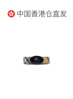 Burberry 双面格纹椭圆形骑士印花腰带 81122141 【付后1h可退】