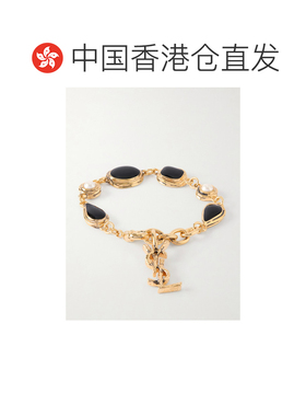 香港直邮Saint Laurent 圣罗兰 女士 Cassandre 镀金珐琅手镯 A00