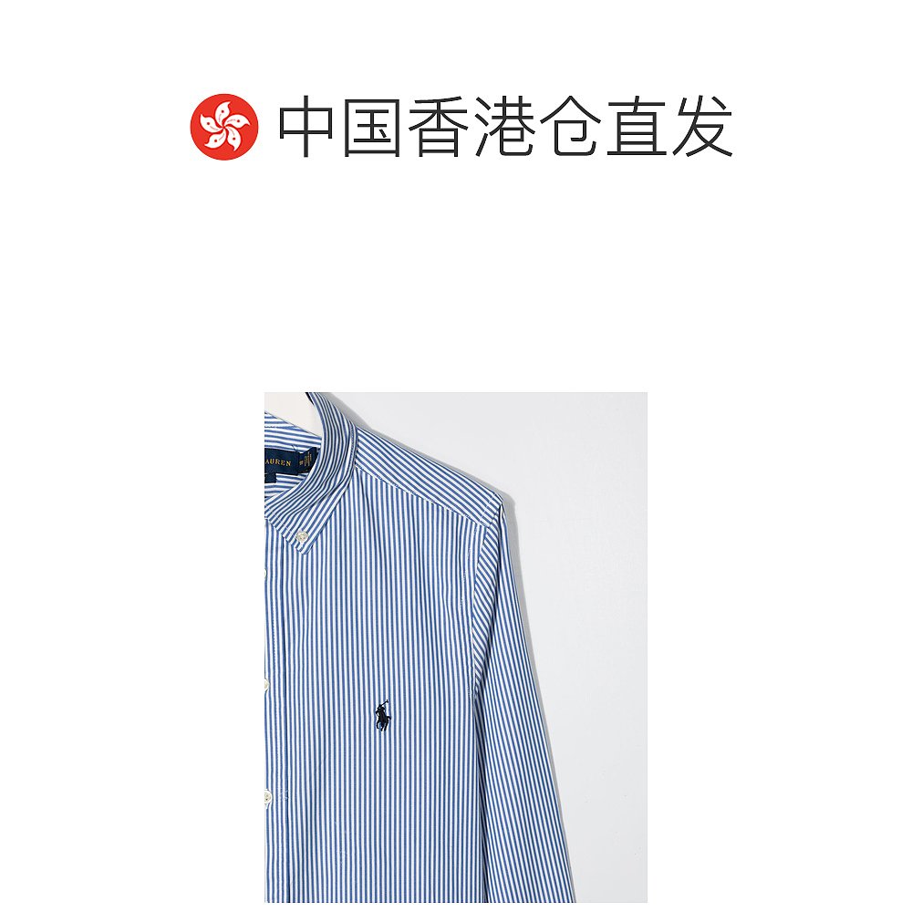 Ralph Lauren TEEN logo条纹衬衫 323819240长袖印花 - 图1