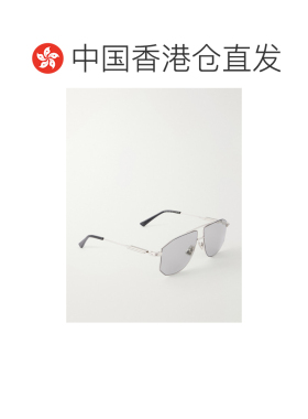 香港直邮Bottega Veneta 葆蝶家 女士 缎带按扣飞行员金属太阳眼