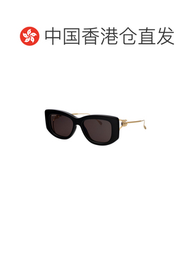 1h可退 香港直邮GUCCI 女士眼镜 GG1566S001 SS2026 黑色 全框太