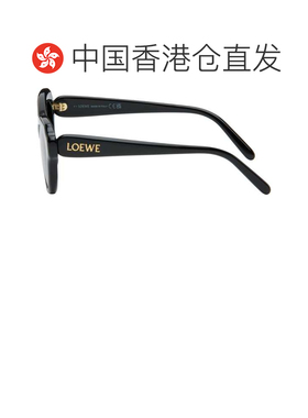 1h可退 香港直邮LOEWE 罗意威 男士 黑色 Swan Slim 太阳镜 LW401
