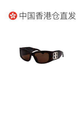 1h可退 香港直邮BALENCIAGA 女士眼镜 BB0360S002 AW2025 黑色 矩