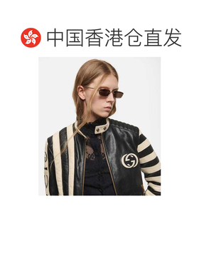 1h可退 香港直邮Gucci 古驰 女士 矩形太阳眼镜 000919 metal金属