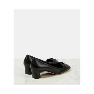 香港直邮Jimmy Choo 周仰杰 女士 Elme 45 精饰皮质浅口鞋女鞋