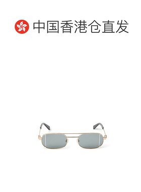 1h可退 香港直邮Off-white 男士 灰白色橢圓形鏡框太陽眼鏡 OERI1