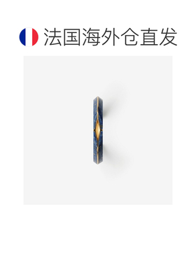 自营欧洲直邮Burberry博柏利 Hollow女士金色/蓝色镀金银青金石手