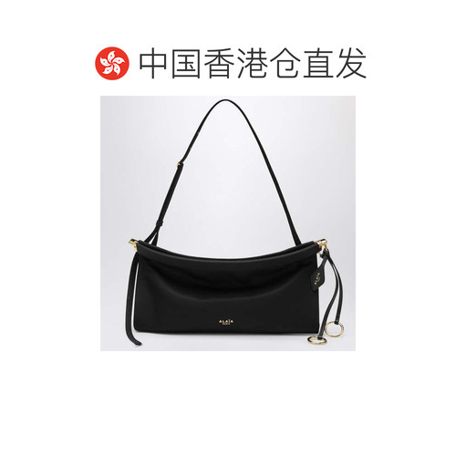 1h可退 香港直邮alaia 女士 Le Click 横款中号尼龙包包(黑色) AA - 图1