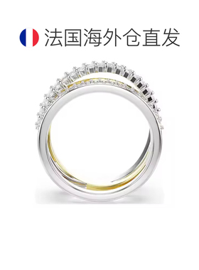 欧洲直邮Swarovski施华洛世奇 Hyperbola 圈爪镶合成戒指