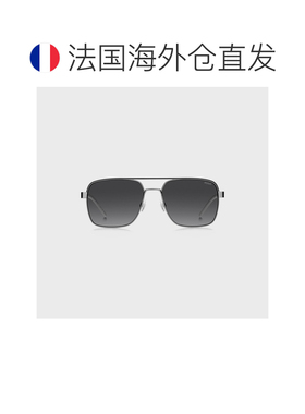 自营欧洲直邮Hugo Boss 男士灰色不锈钢logo标识太阳镜