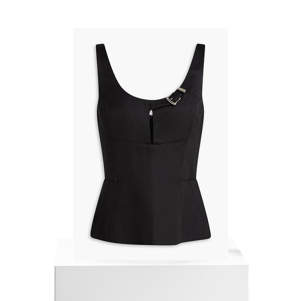 1h可退 香港直邮Gabriela Hearst 女士 Avalon 真丝亚麻混纺收腰 - 图3