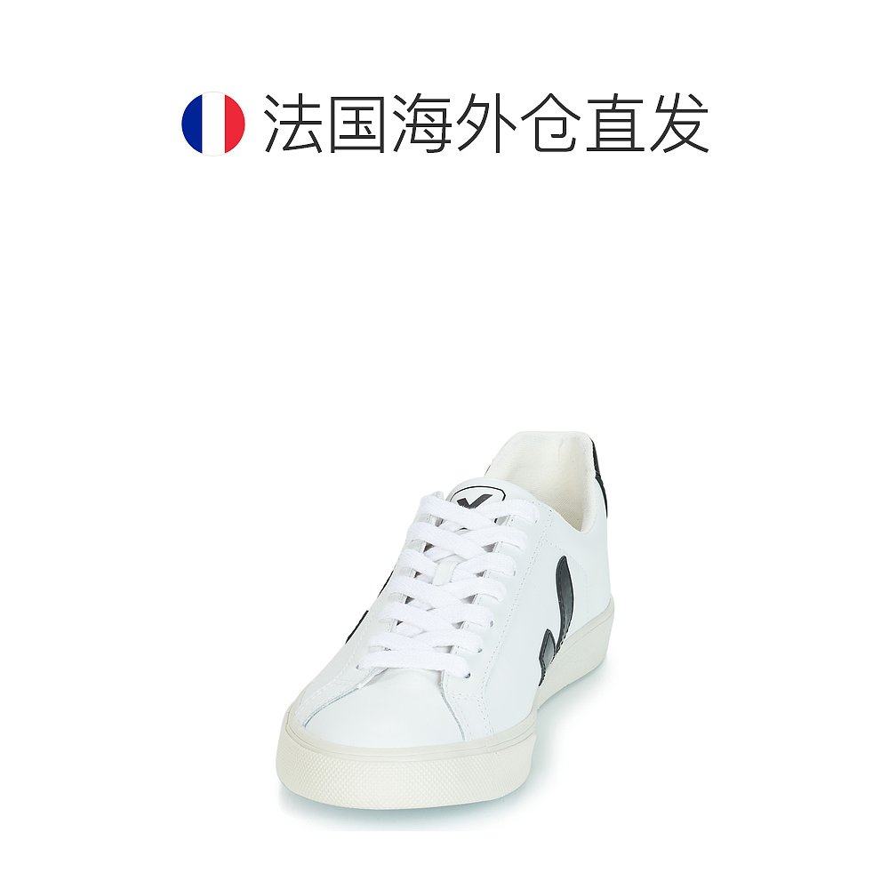欧洲直邮veja 男女同款白色皮革低帮平底经典V标时尚休闲百搭板鞋,淘宝优惠券,粉丝福利购,淘宝优惠卷