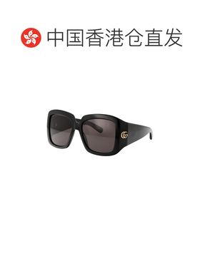 香港直邮GUCCI 女士眼镜 GG1402S001 CO 灰色 几何框太阳镜