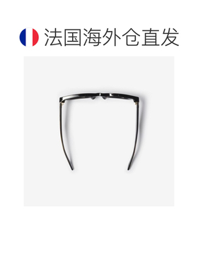 自营欧洲直邮Burberry博柏利 女士玳瑁纹醋酸纤维格纹嵌饰方框太