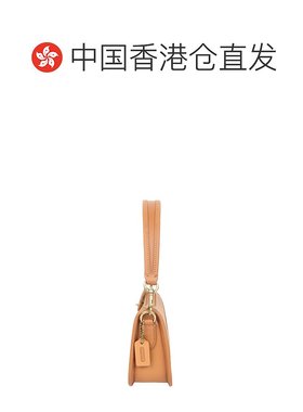 香港直邮COACH 专柜款小号女士皮质手提包