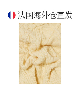 自营欧洲直邮Claudie Pierlot 女士黄色羊毛羊绒针织套头帽针织帽