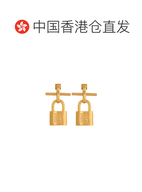 香港直邮Balmain 挂锁耳环 FN0XK555MBRA耳坠耳夹【付后1h可退】
